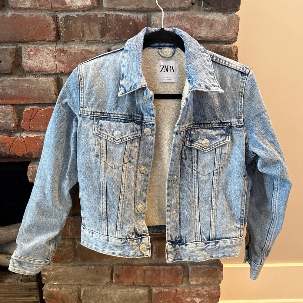 Zara Denim Jacket (Sherpa Lined)